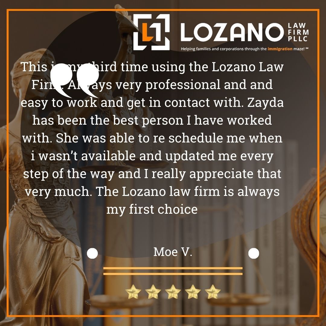 Lozano Law Firm Client Testimonial By Moe V.