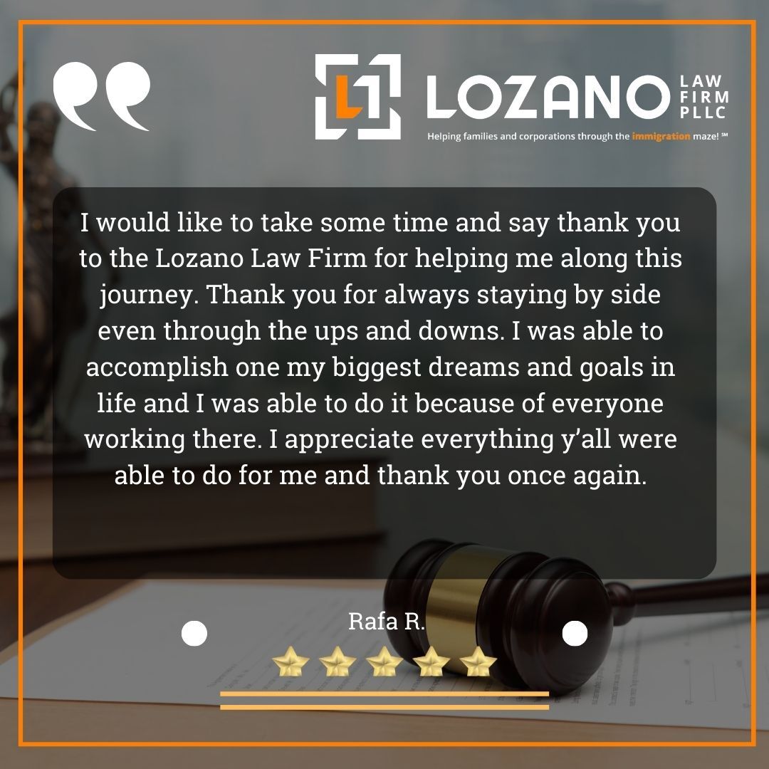 Lozano Law Firm Client Testimonial By Rafa R.